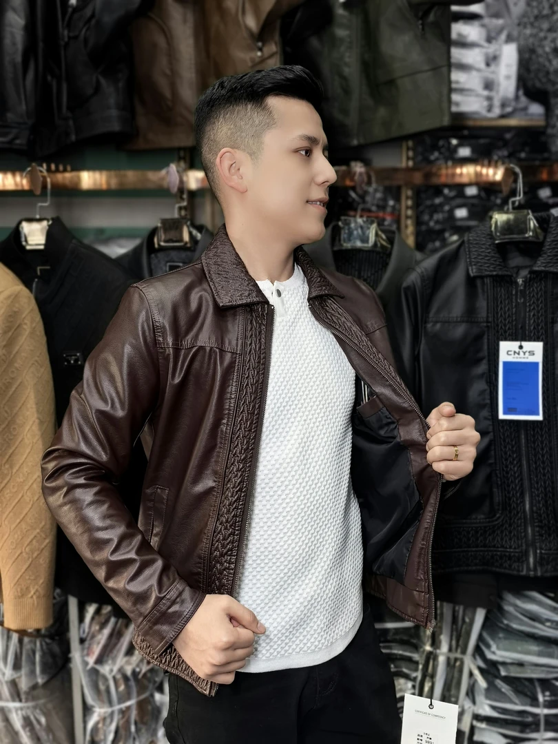 2025春秋新款皮夹克男宽松韩系pu皮衣痞帅机车休闲外套轻熟男装潮