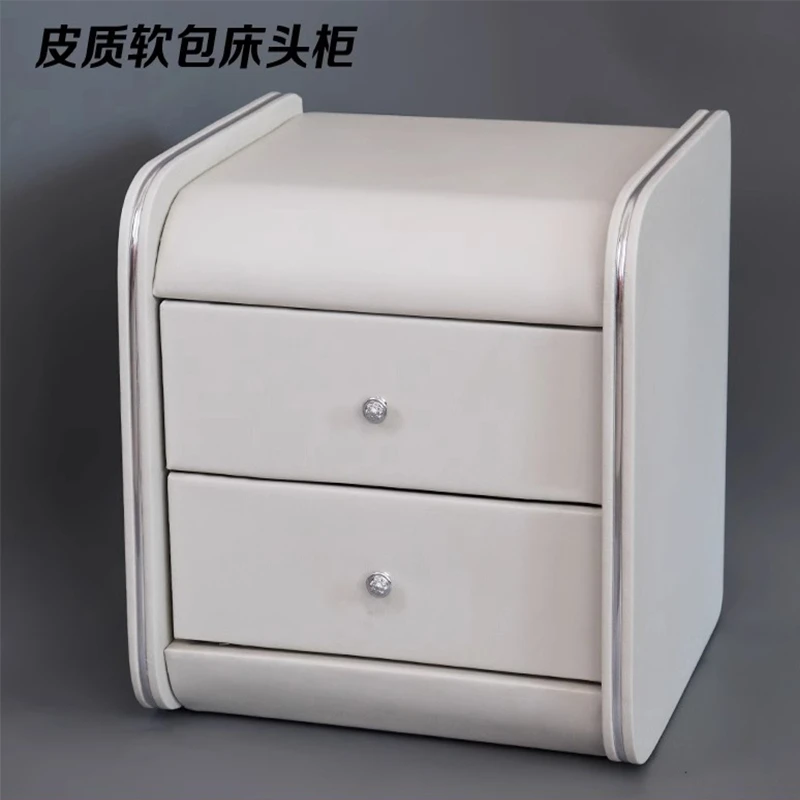 【差价】床头柜皮质软包简约现代轻奢卧室家具床边整装x2床边柜