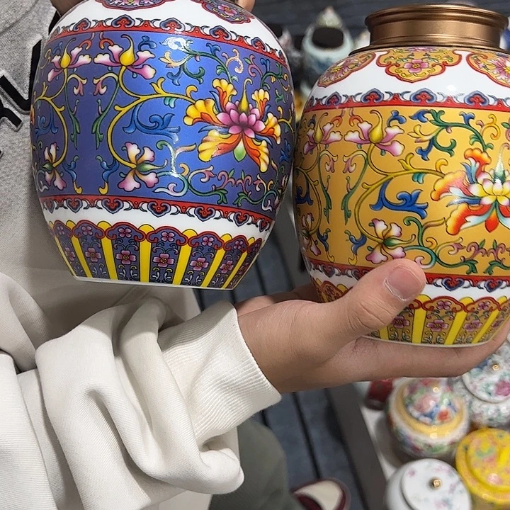 茶叶罐陶瓷家用储物罐瑕疵福利品介意勿拍