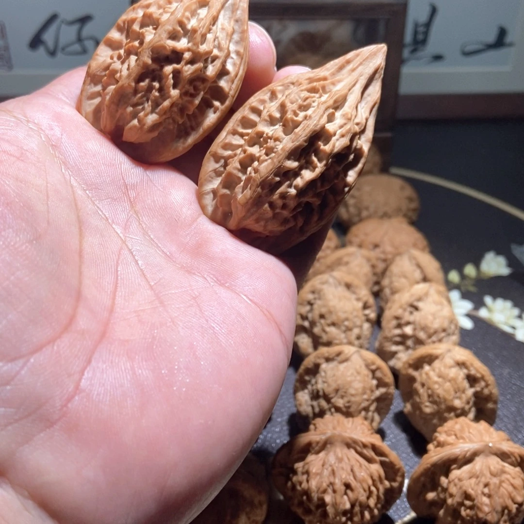 正***者文玩核桃吊坠红缨枪