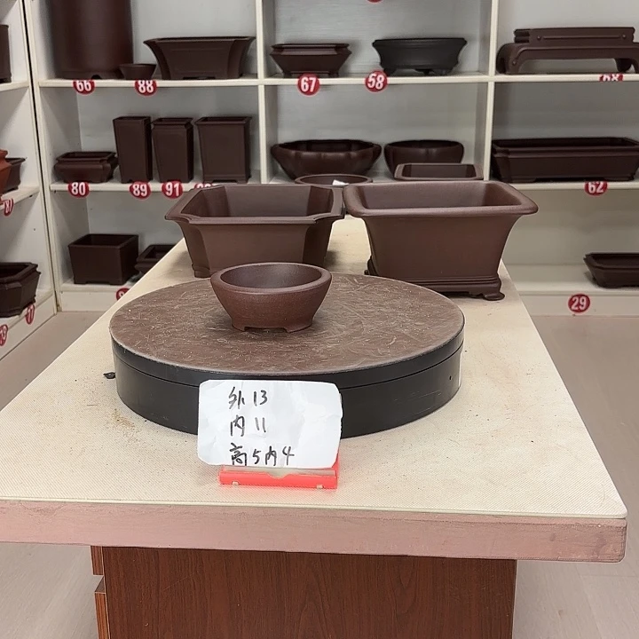 紫砂花盆小小圆盆