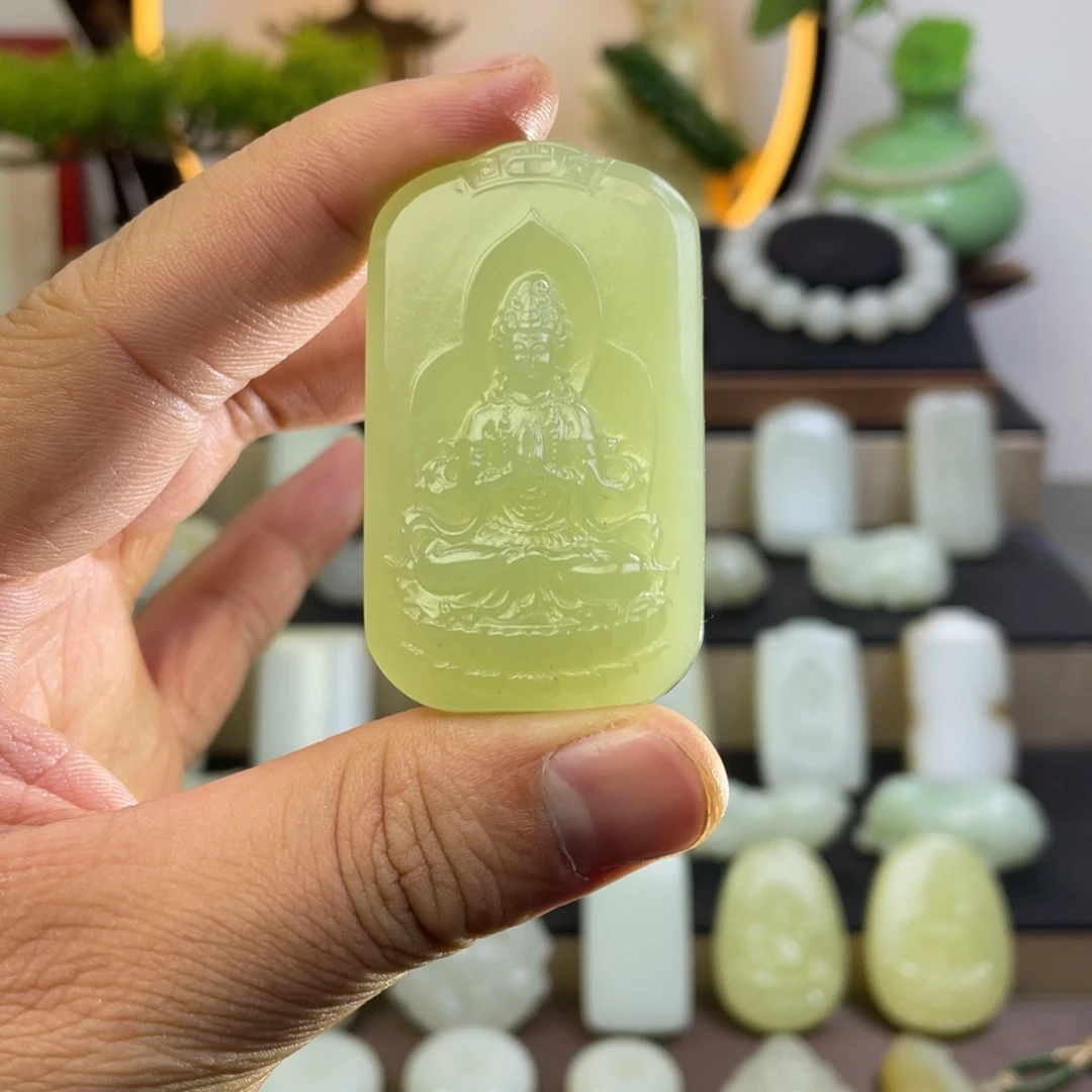 和田玉未镶嵌挂件