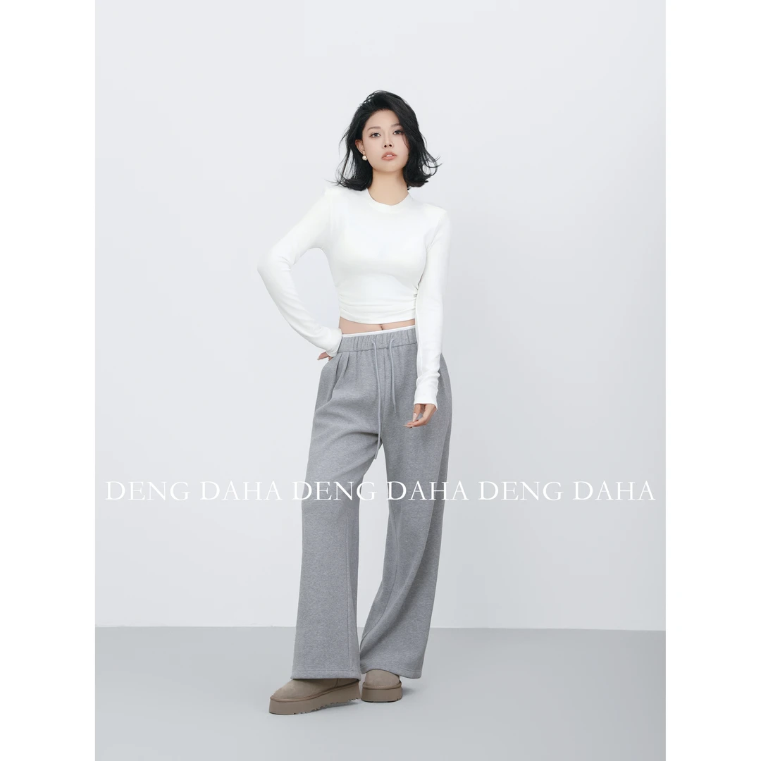 SANOIAN·宋三千秋冬圆领抽褶显瘦打底上衣HBZA917402 nnassa