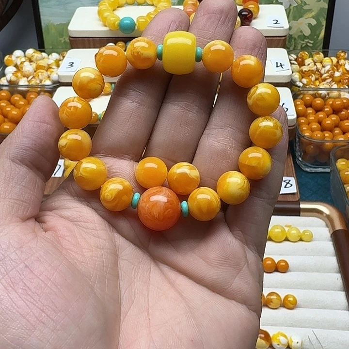 @***雨非金属精品老蜡色素串搭配一条