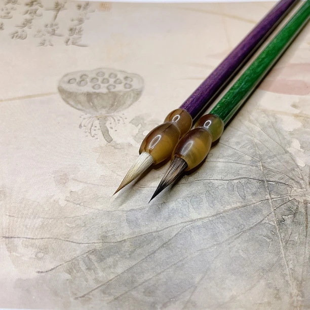 【闲云野鹤】兼毫紫毫小楷毛笔小行书瘦金体书法专用初学者适用练字
