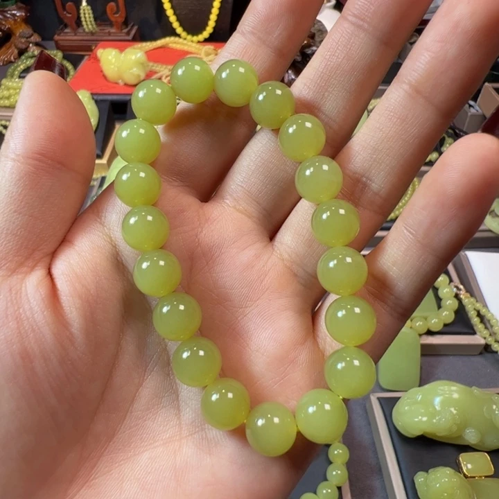 颈饰未镶嵌和田玉（黄玉）