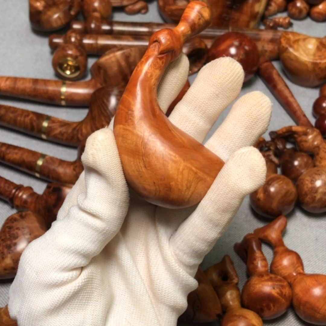 【闪购商品】木麻梨疙瘩火琉璃手把件