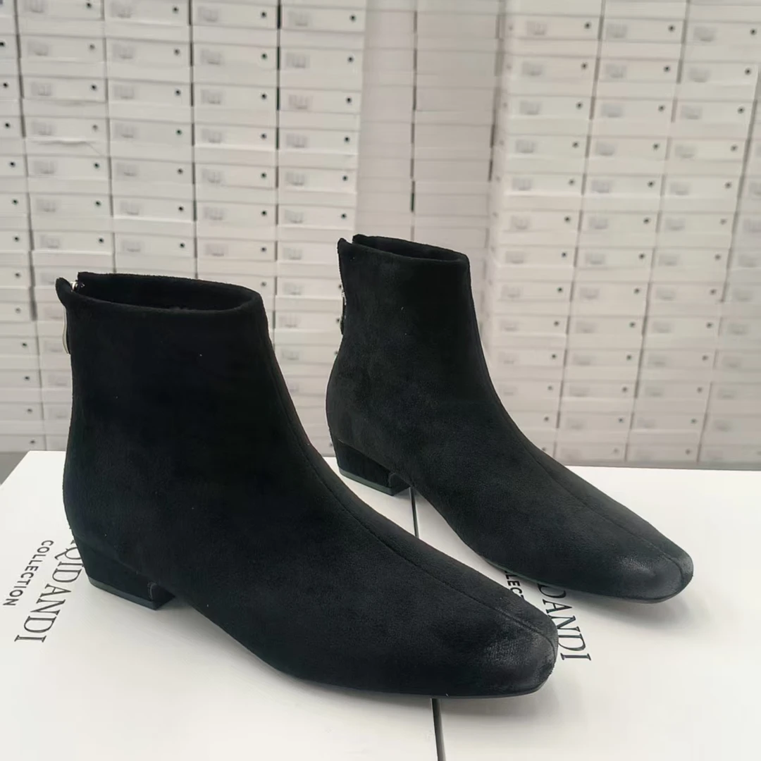 K79-51  新款时尚厚底法式瘦瘦靴时装短靴四季款