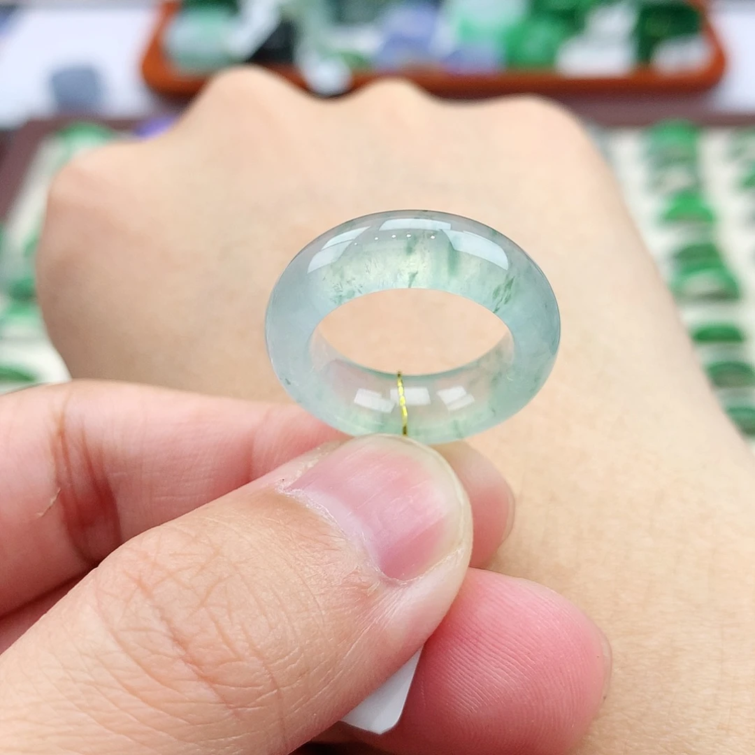 翡翠未镶嵌戒指9号