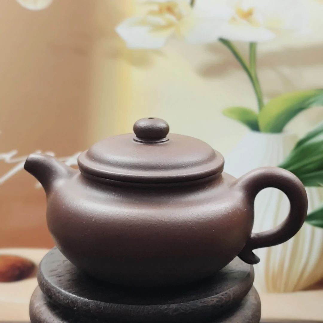 宜兴紫砂精工半手仿古壶140cc左右多款泥料可选家用高性价比茶具
