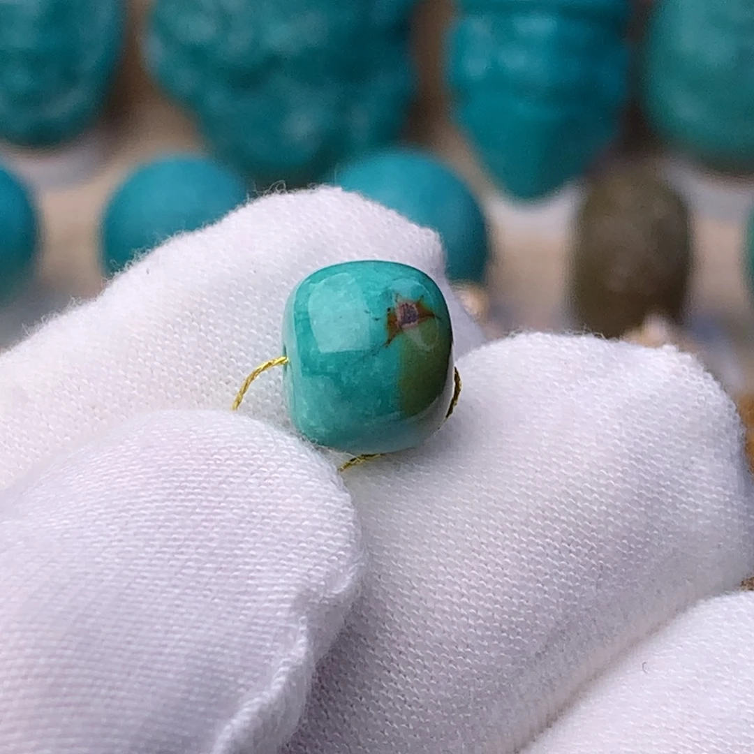 未镶嵌绿松石珠宝奇石10.2mm