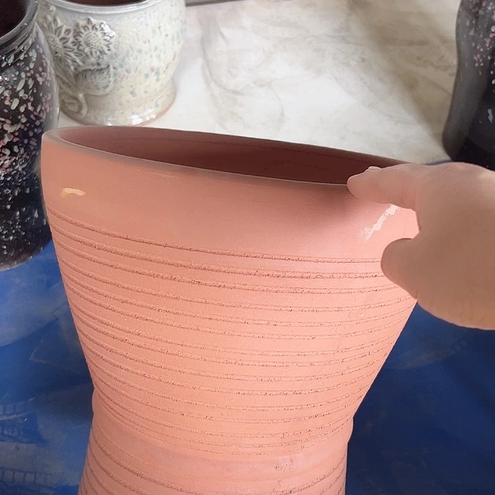 紫砂花盆高30口30