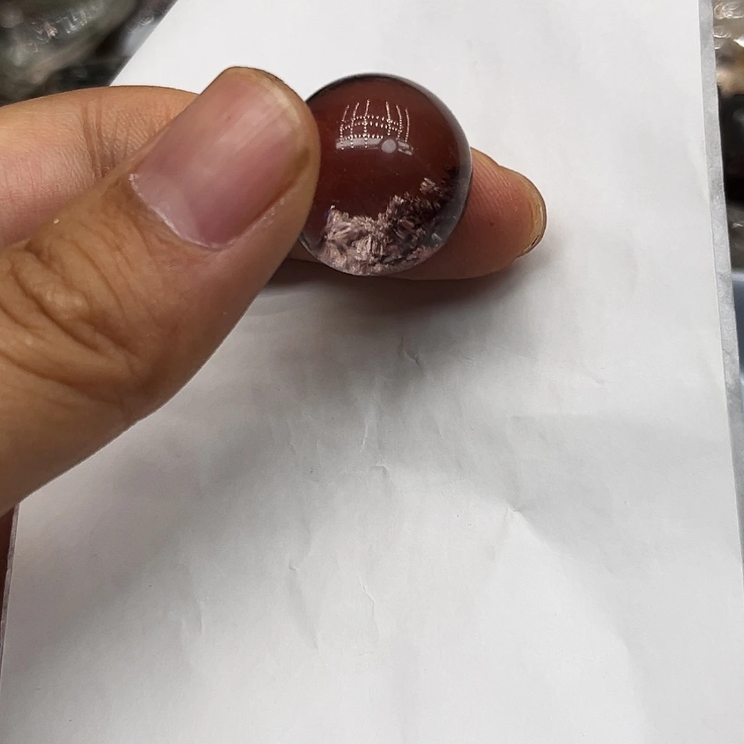 烟晶戒指银S925镶嵌皮****I