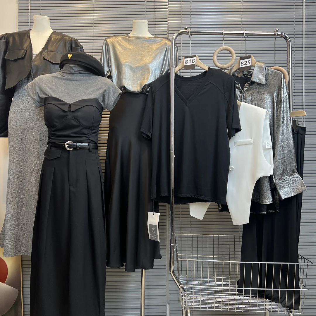 【新款】针织短袖T恤衫时尚百搭气质显瘦上衣0430