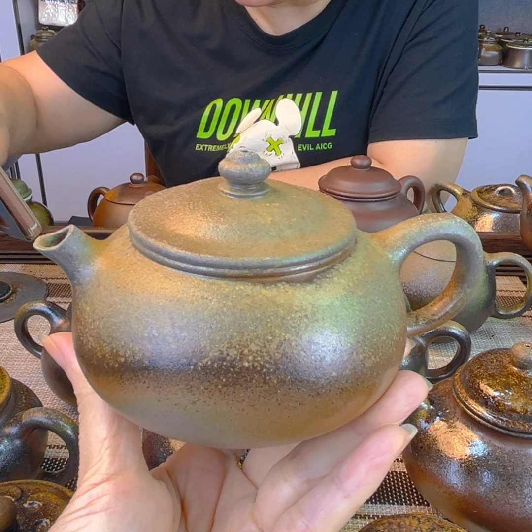 茶壶紫砂段泥柴烧220cc