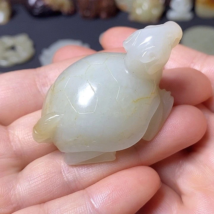 和田玉（糖玉）未镶嵌车挂
