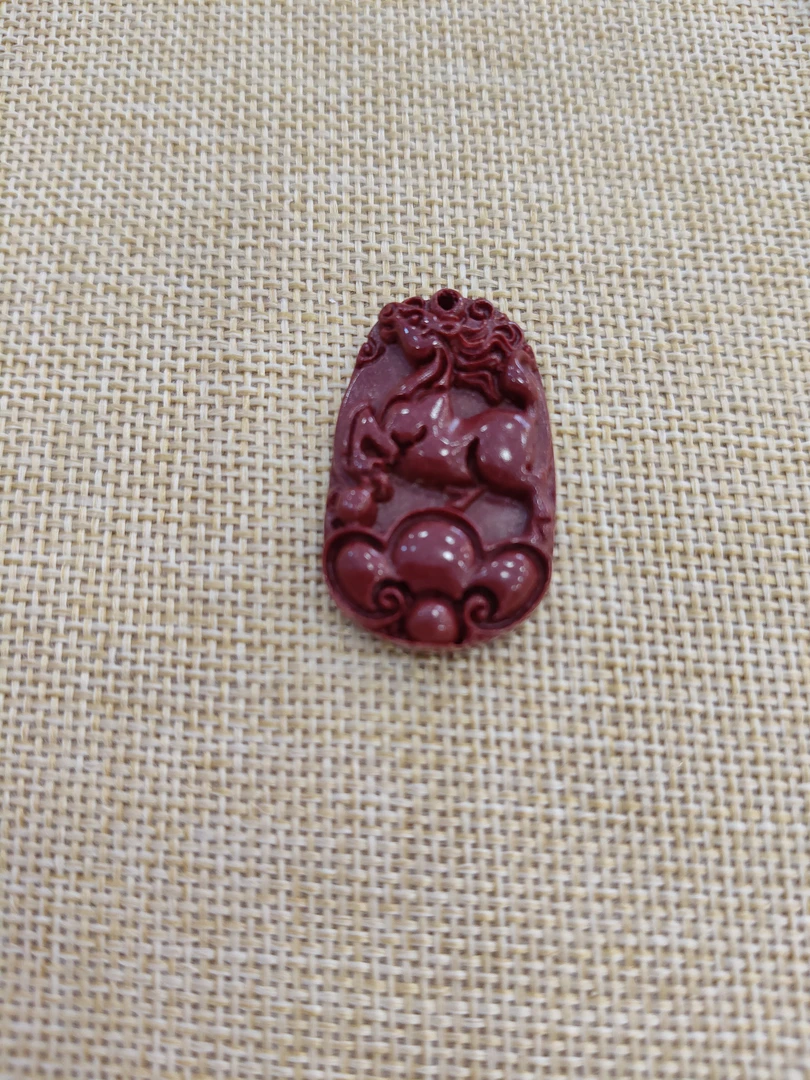 含辰砂工艺品辰砂生肖马