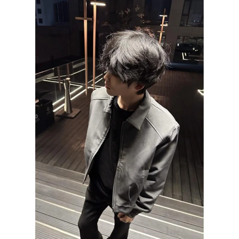 cleanfit垫肩短款外套男高级感痞帅春秋季短宽boxy行政夹克年轻人