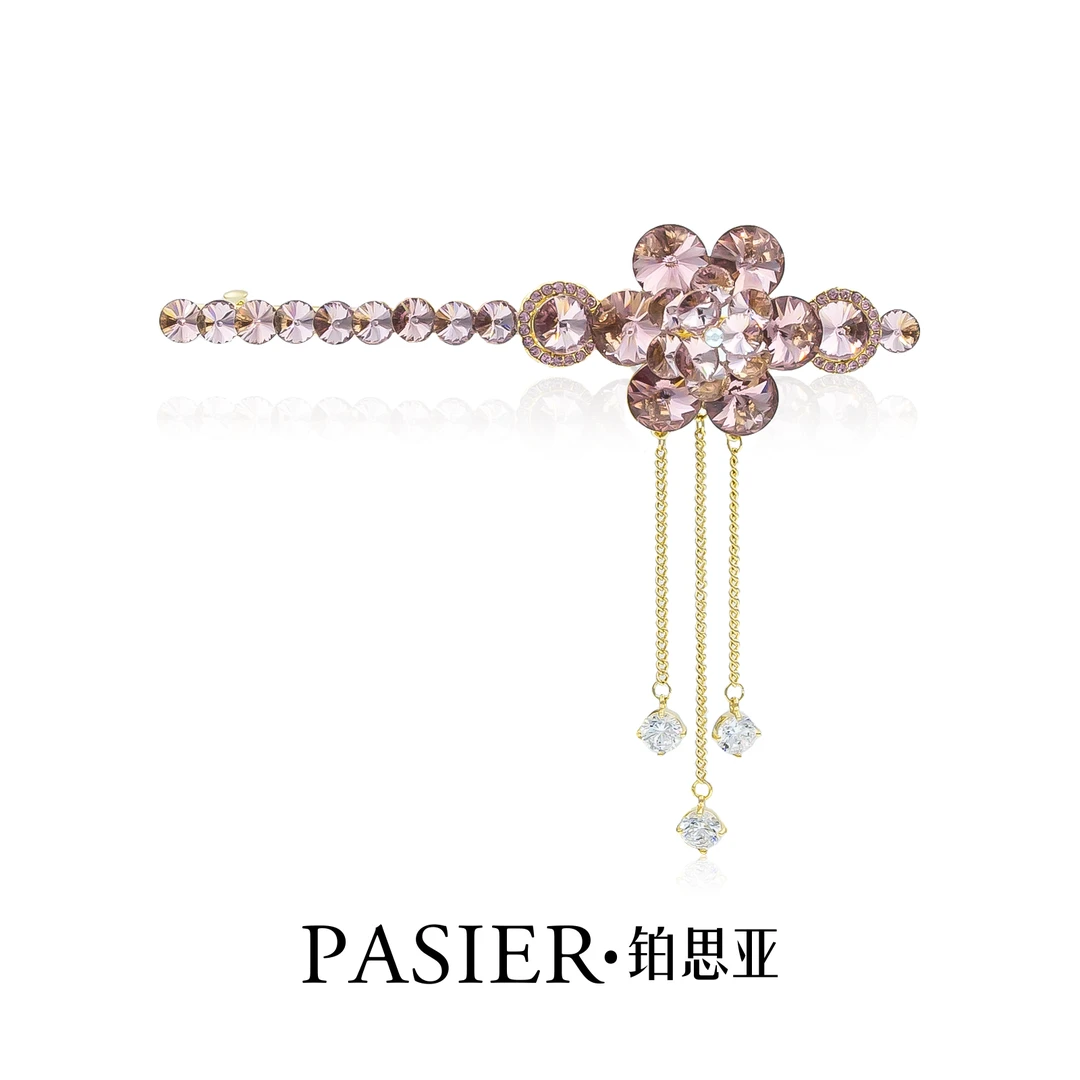 铂思亚 一帘幽梦 女气质披肩发弹簧夹洋气一字夹思思专属 CC739