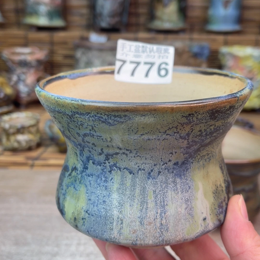 手工花盆默认瑕疵完美者勿拍