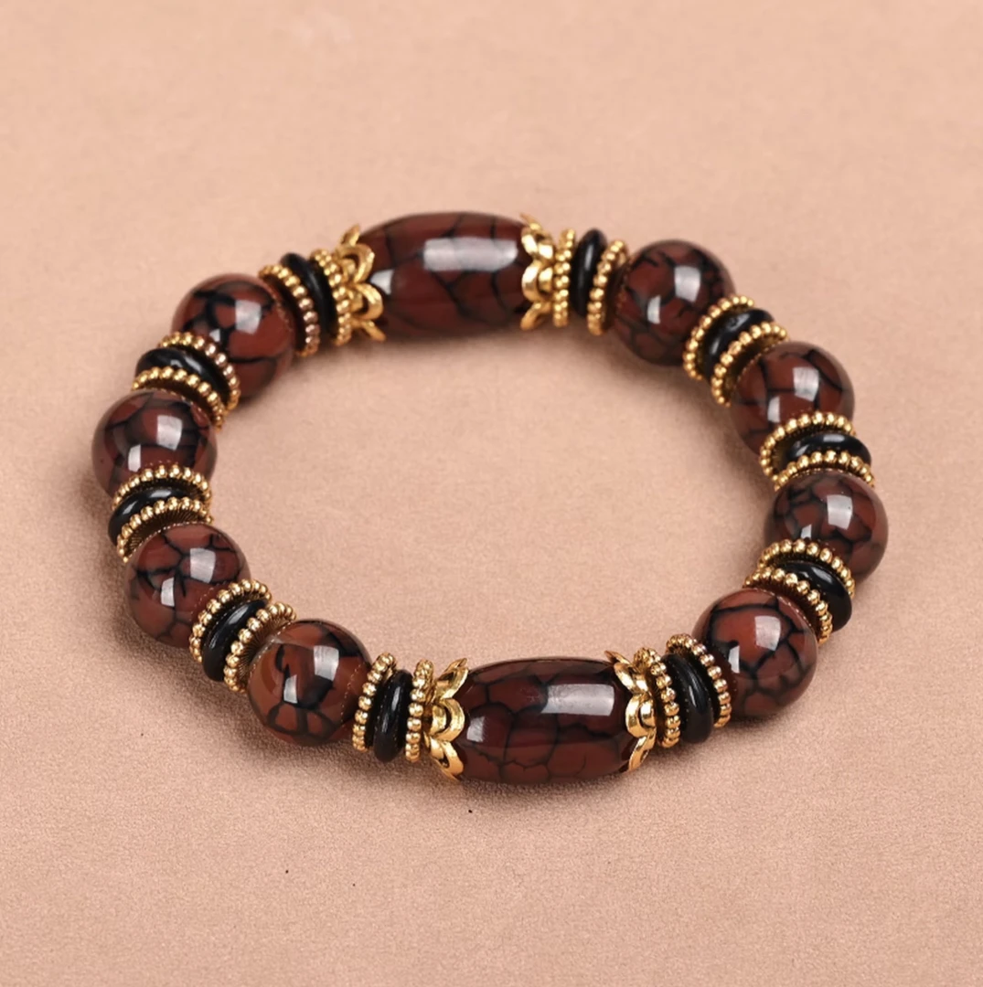 天珠玛N手串 C674 精美手串 高端文玩手串 挂件 -（无礼盒）