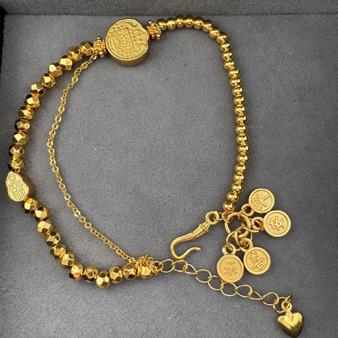 【丁老头甄选】平安喜乐手链2018