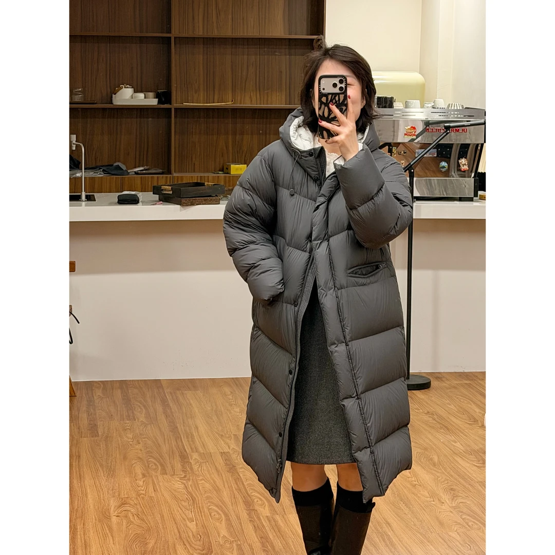 zhukele 横口袋长款羽绒服