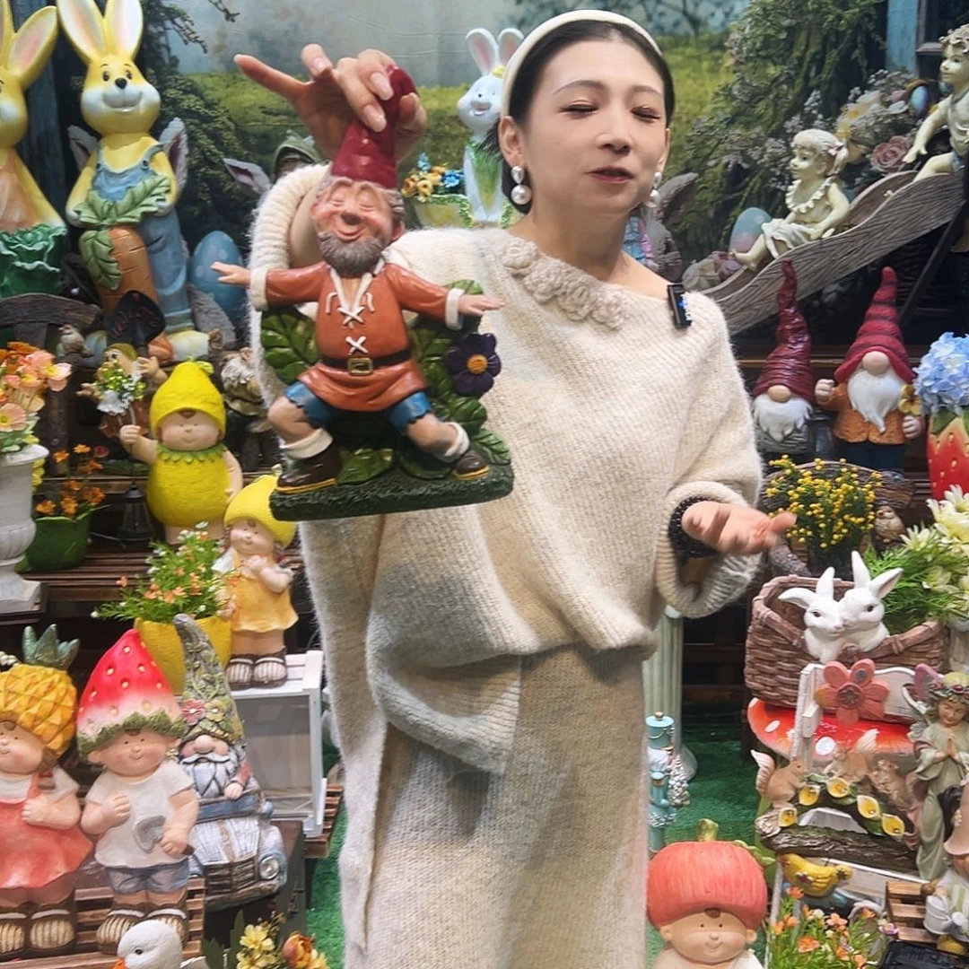 花园摆件红红火火