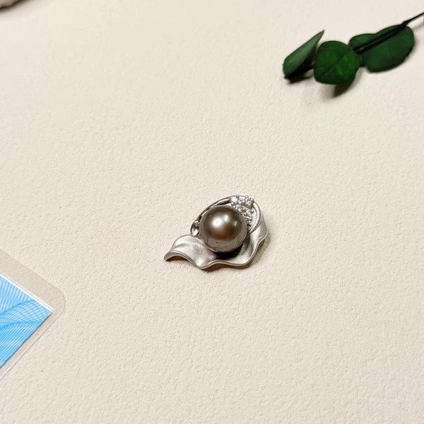 全新未使用  【六六中古】孤品海水珍珠s925吊坠ew706带链珠卡12.2