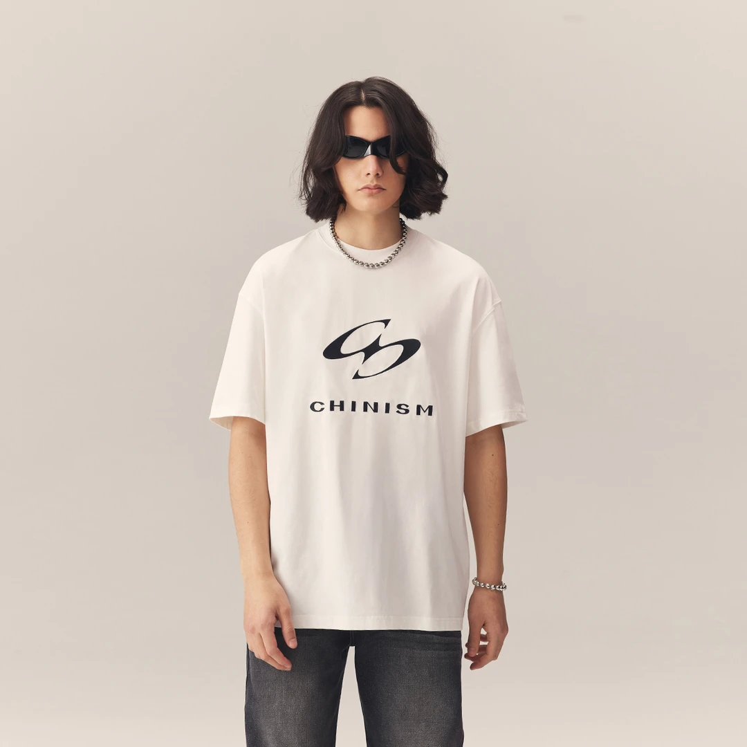 CHINISM赤尘刺绣短袖老钱风凉感T恤男上衣H2070