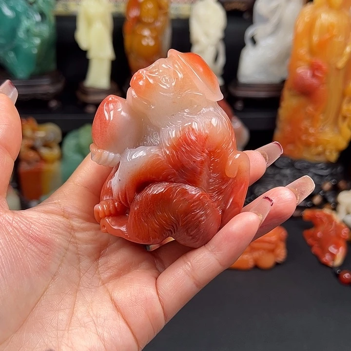 寿山石高山水冻石