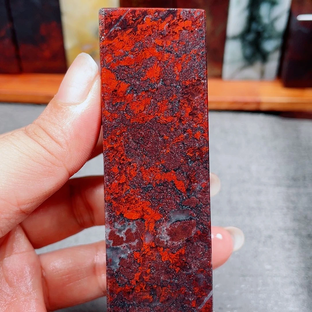 【闪购商品】玉桂林鸡血玉印章素章
