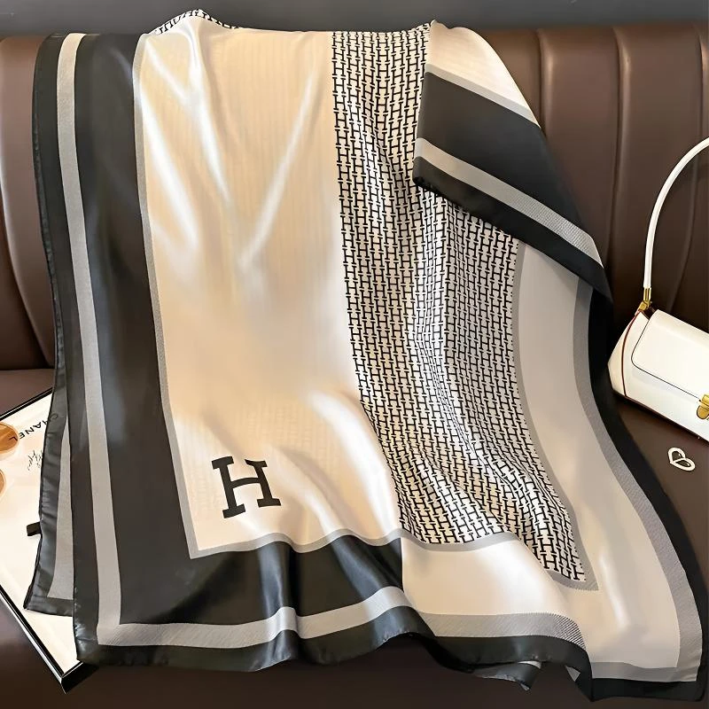 100新款百搭杭州丝绸丝巾90*180 #030