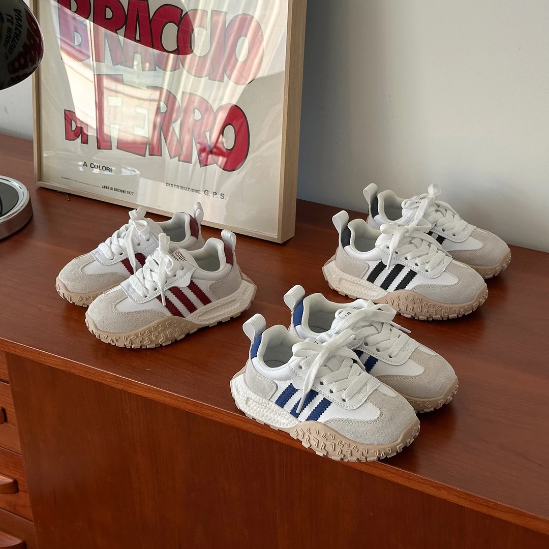 儿童防滑运动鞋2025春季新款男女童阿甘德训鞋休闲跑步鞋学生鞋