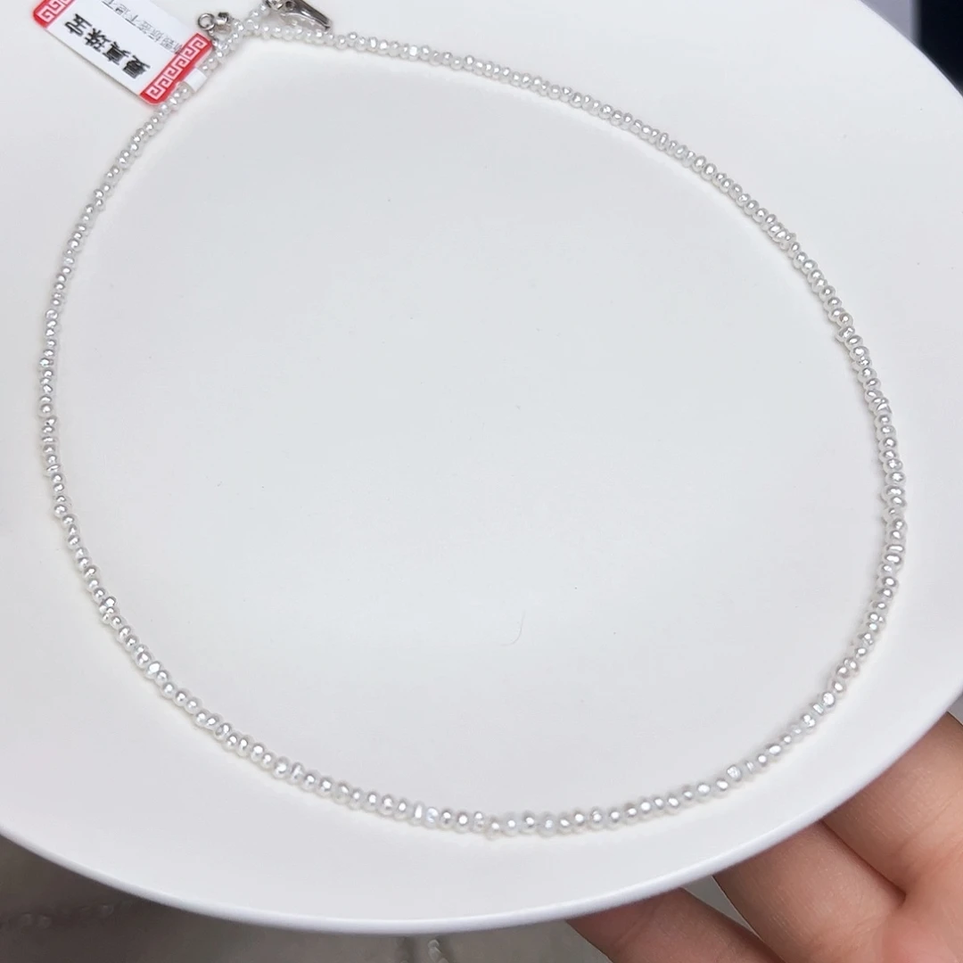 海水珍珠银S925镶嵌颈饰