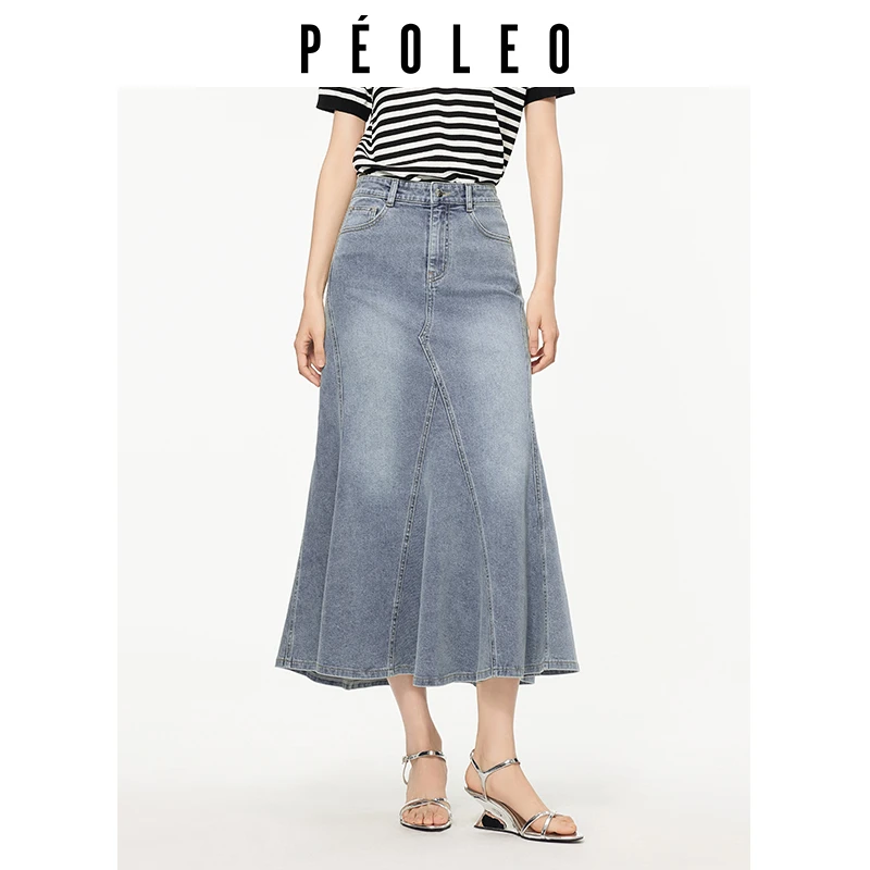 【小余专属1】飘蕾2025夏季大摆鱼尾A字裙半裙女PK4115062