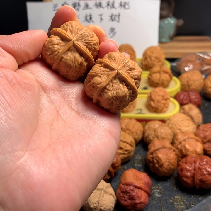 吊坠文玩核桃七星四棱37尺寸