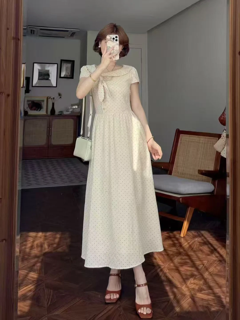 法式浪漫连衣裙夏季新款时尚气质显瘦长短裙
