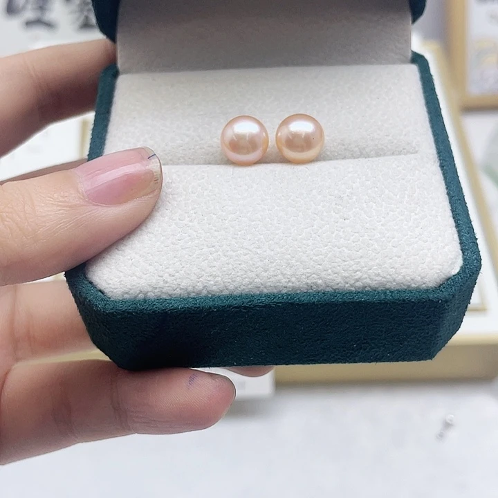 淡水珍珠耳饰银S925镶嵌灌*包