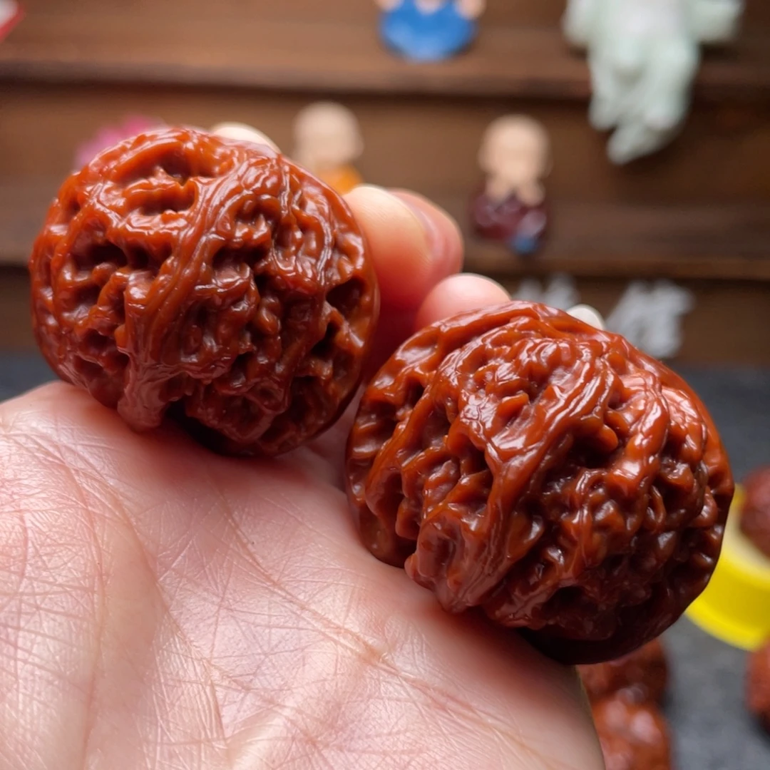 文玩核桃吊坠文玩核桃 手把件 苹果圆 41