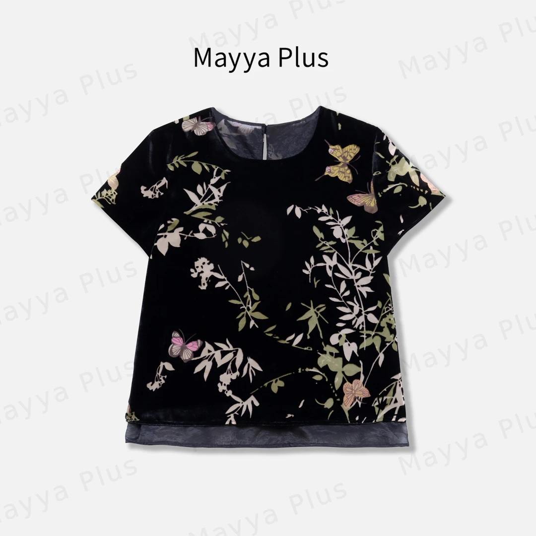 【花间蝶】轻奢气质显瘦欧若风梭织上衣32528560