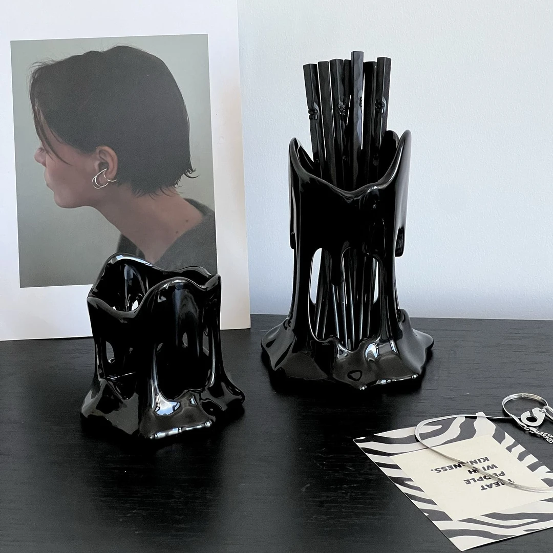 盈璨北欧简约筷子筒陶瓷筷子架筷子桶家用树桩筷子架筷笼收纳置物