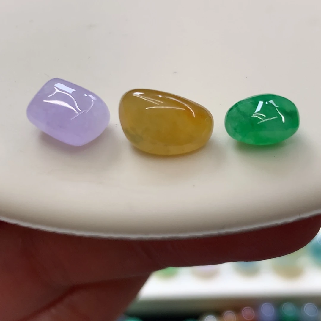 定制翡翠未镶嵌随形一组 可单