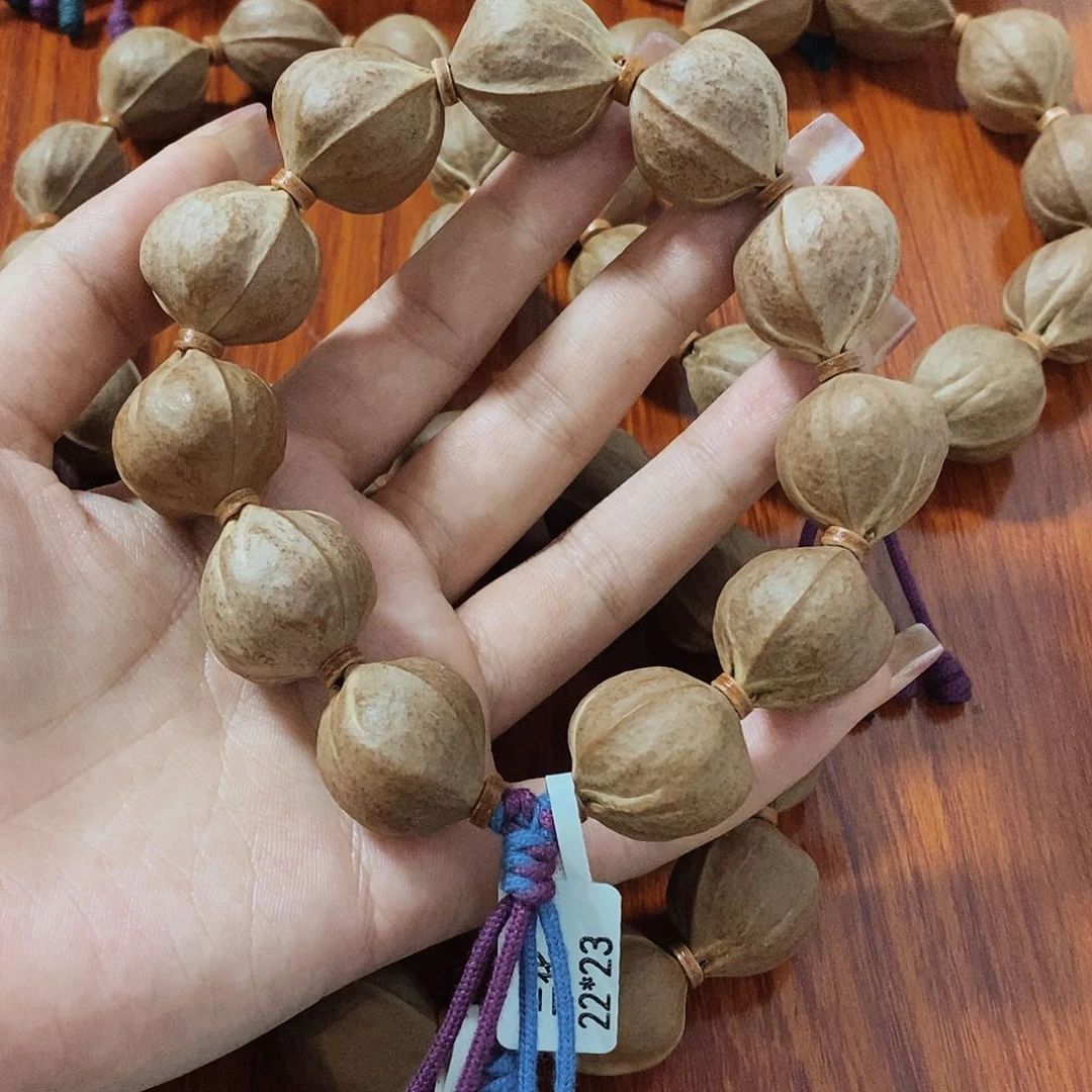 手串橄榄核水*原生态正宗梅林铁核
