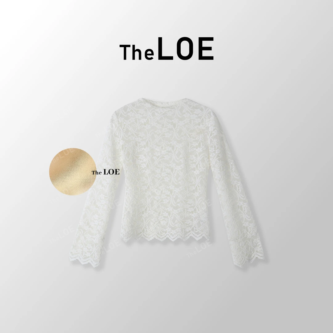 TheLOE/【蕾丝叠穿法则】 气质百搭叠穿法则上衣#01.03XS-G3582