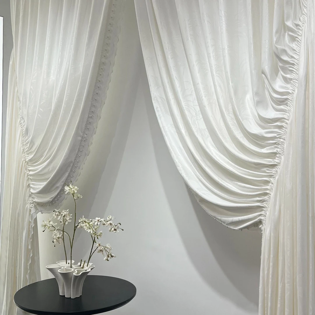 橙乐纱宫廷帘6米成品纱  2边花边指定款（三选一）门店专享预存政策