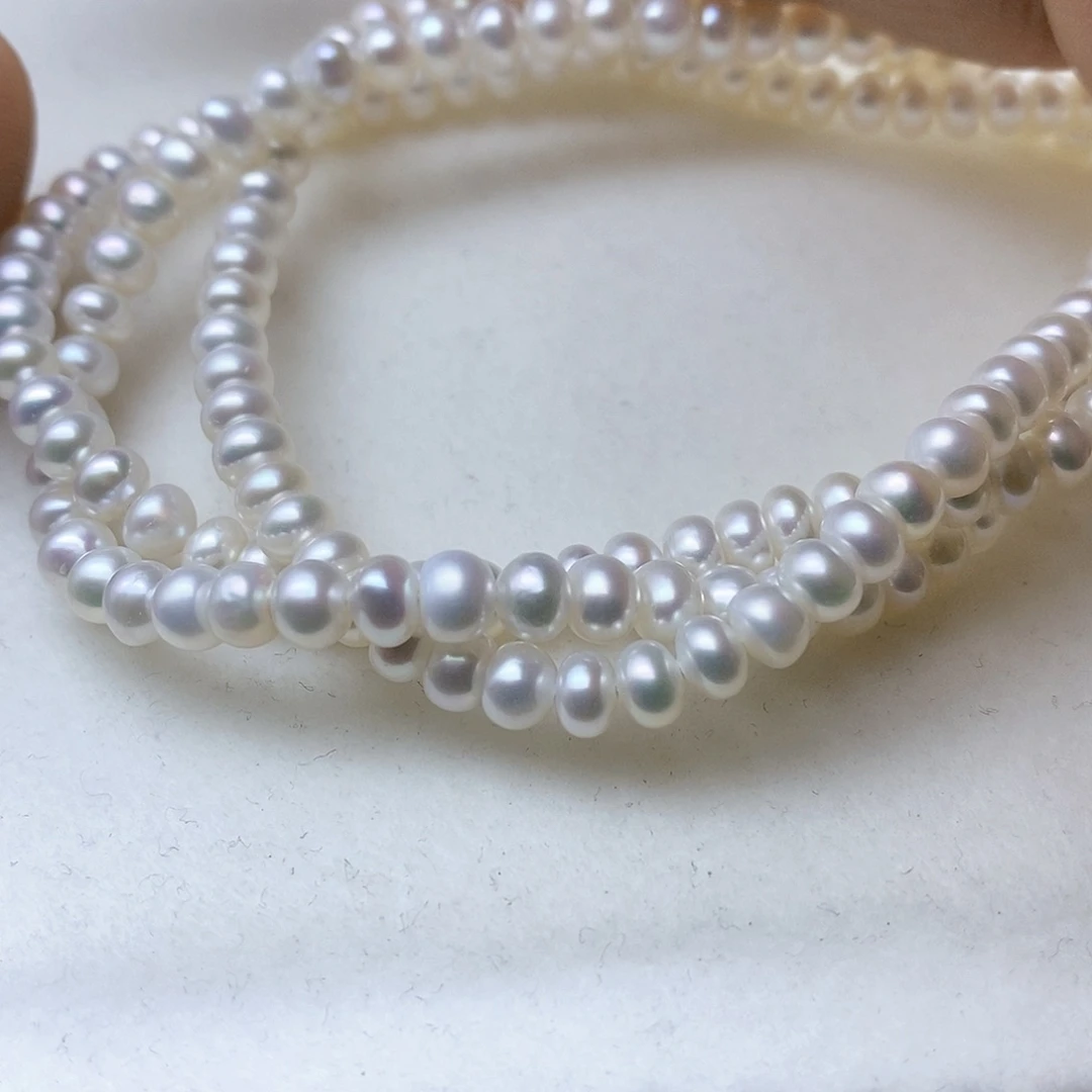 淡水珍珠颈饰合金豆****?