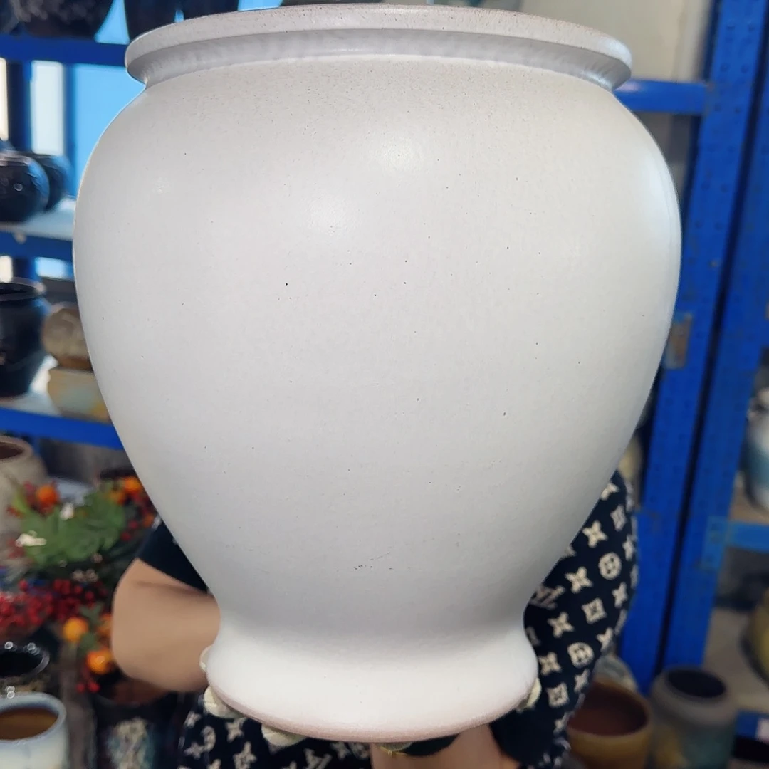 紫砂花盆高33口23