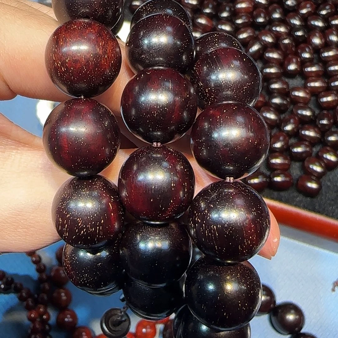 小叶紫檀手串/手链1.5满星氧化高品