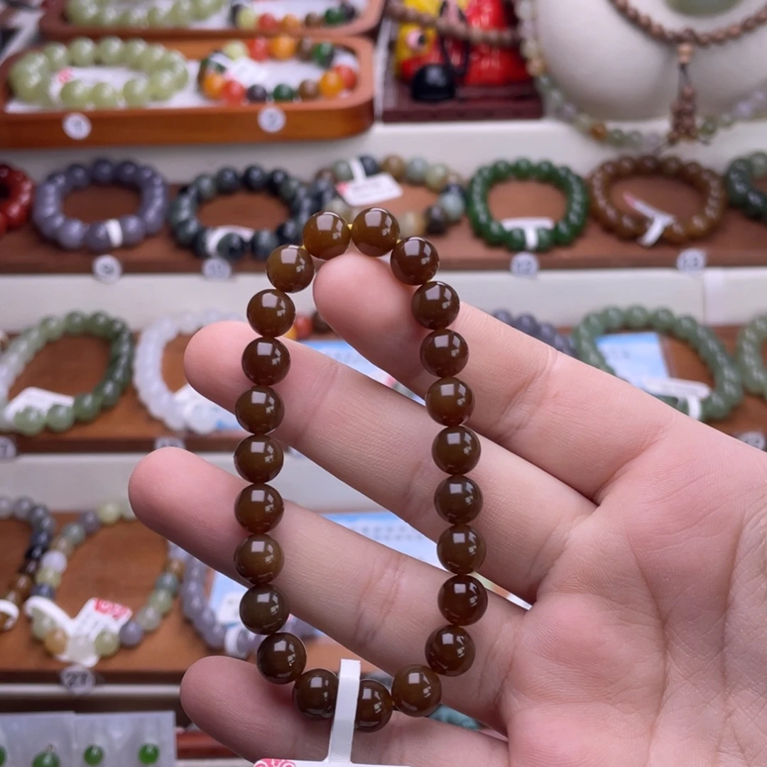 和田玉未镶嵌手串8mm